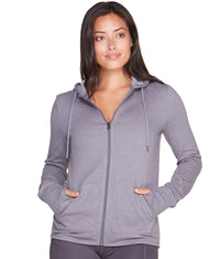 Women's Smoked Pearl Serenity Hooded Full Zip Jacket