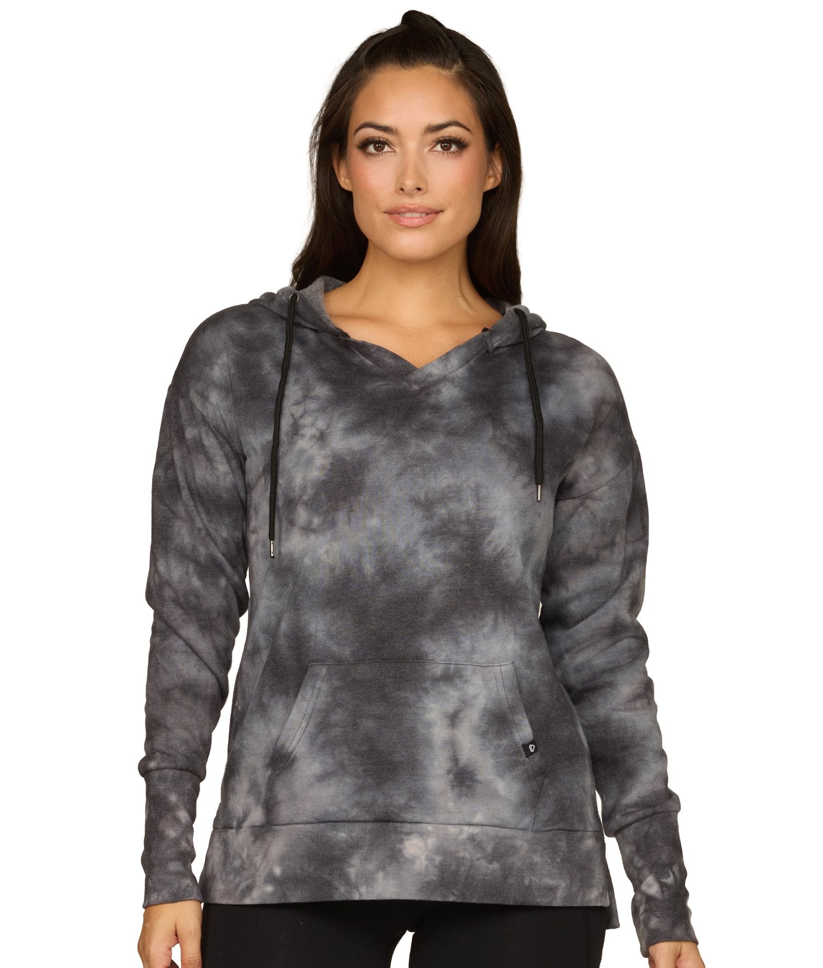 Women's Black Shavonee Tie Dye Hoodie