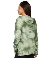 Women's Green Shavonee Tie Dye Hoodie