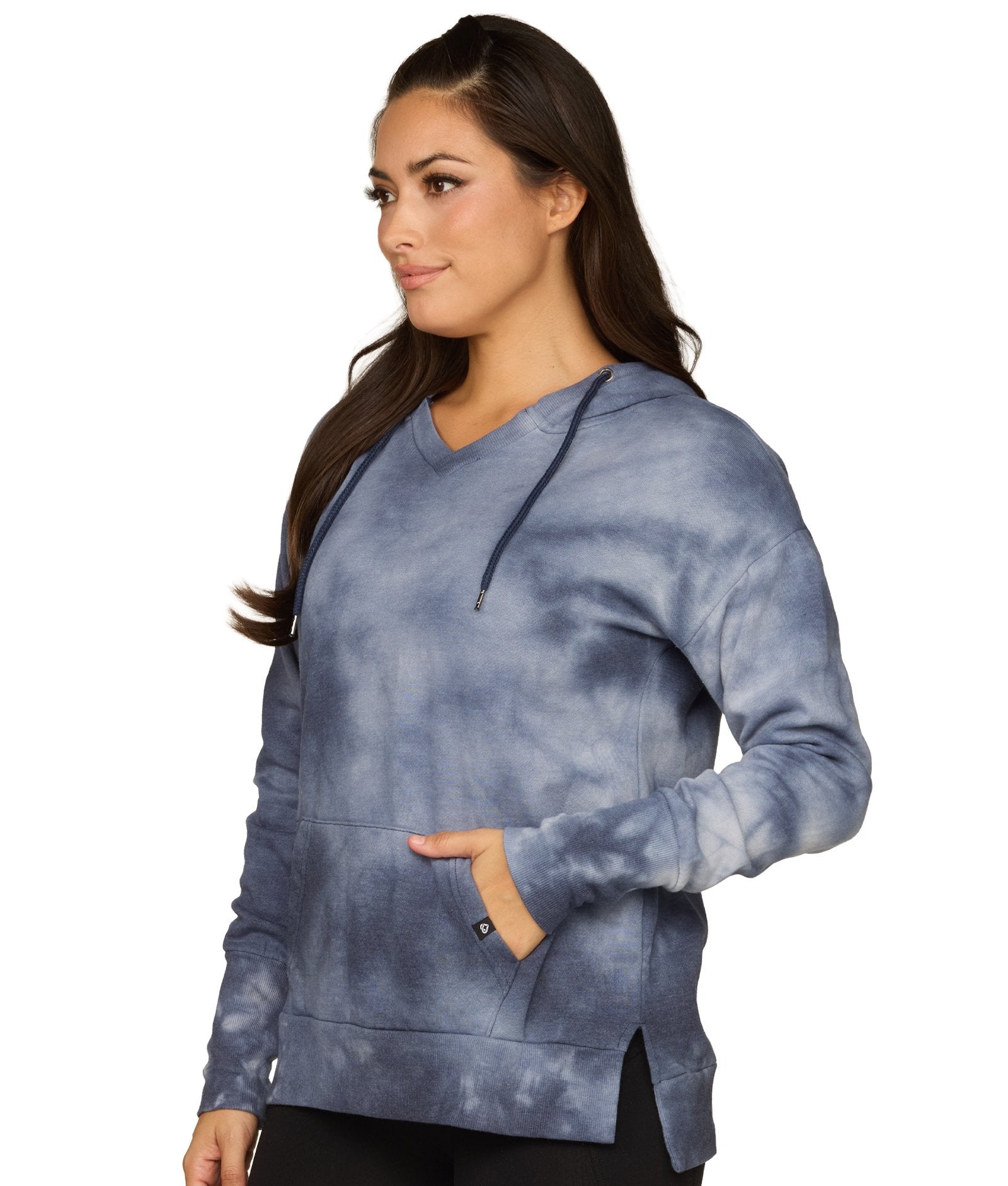 Women's Navy Shavonee Tie Dye Hoodie
