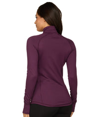 Women's Black Cherry Shayla Asymmetric Quarter Zip