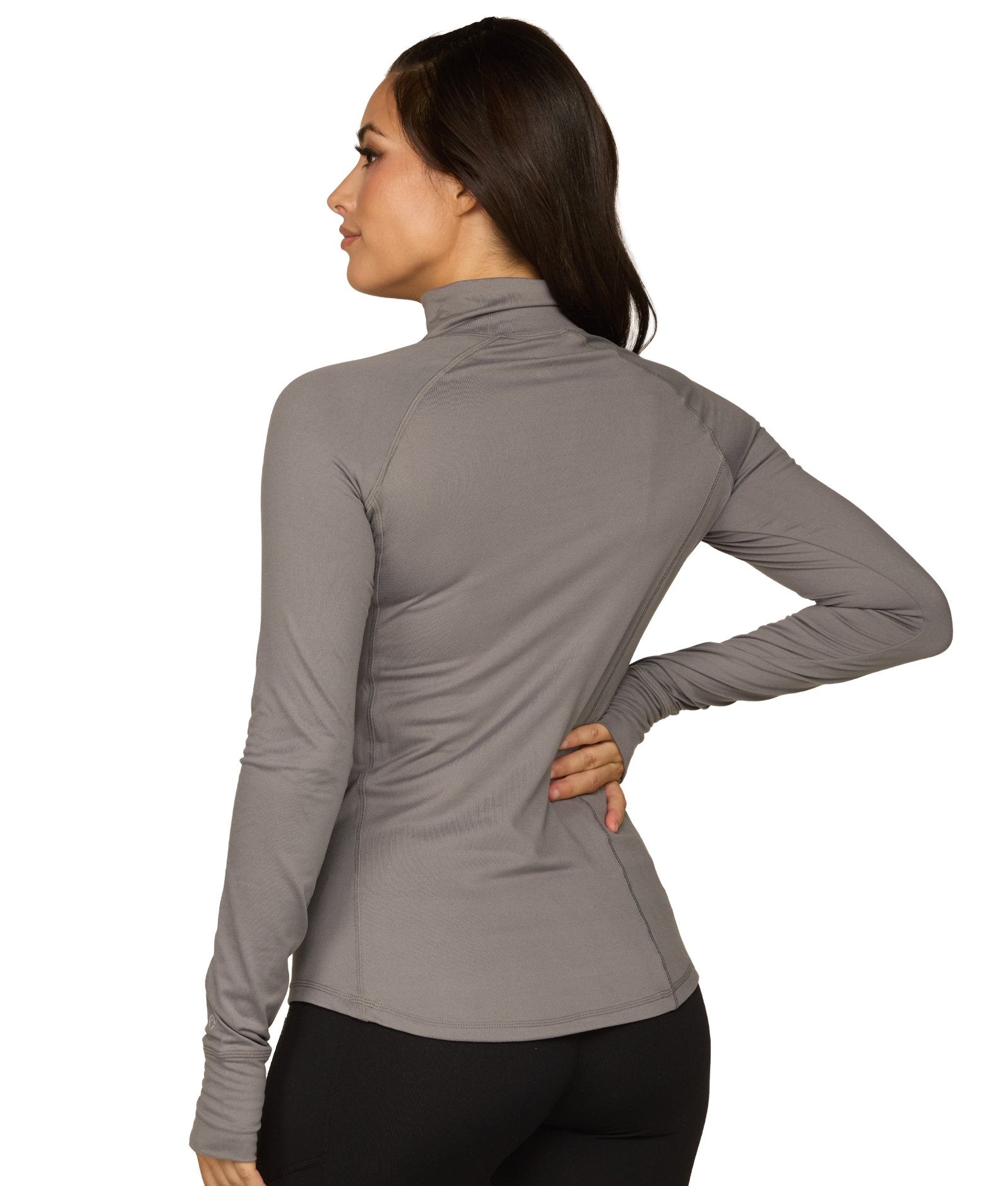 Women's Smoked Pearl Shayla Asymmetric Quarter Zip