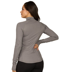 Women's Smoked Pearl Shayla Asymmetric Quarter Zip