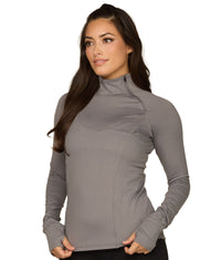 Women's Smoked Pearl Shayla Asymmetric Quarter Zip