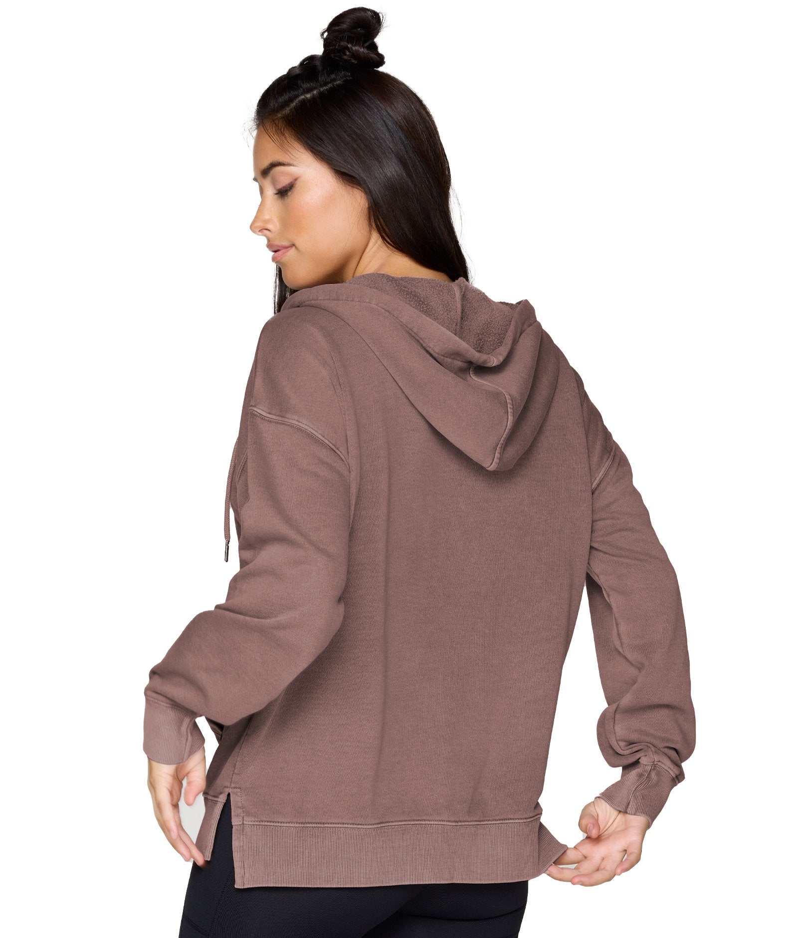 Women's Mocha Sia Washed Hoodie