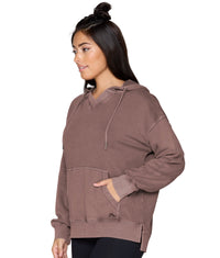 Women's Mocha Sia Washed Hoodie