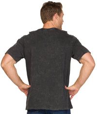 Men's Black Snow Washed Short Sleeve Tee