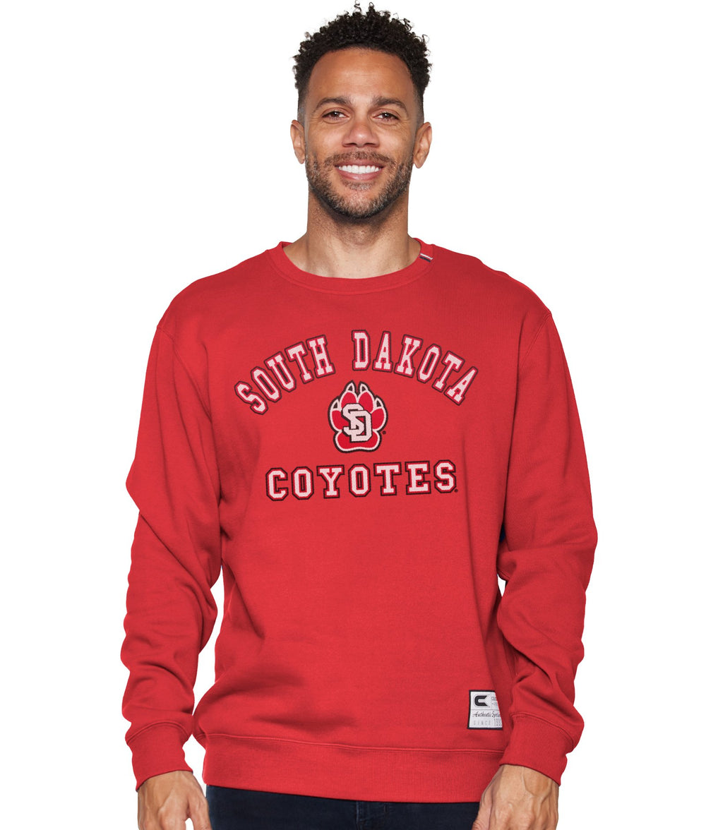 Men's South Dakota Coyotes Zion Team Crewneck Fleece