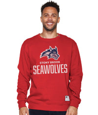 Men's Stony Brook Seawolves Zion Team Crewneck Fleece