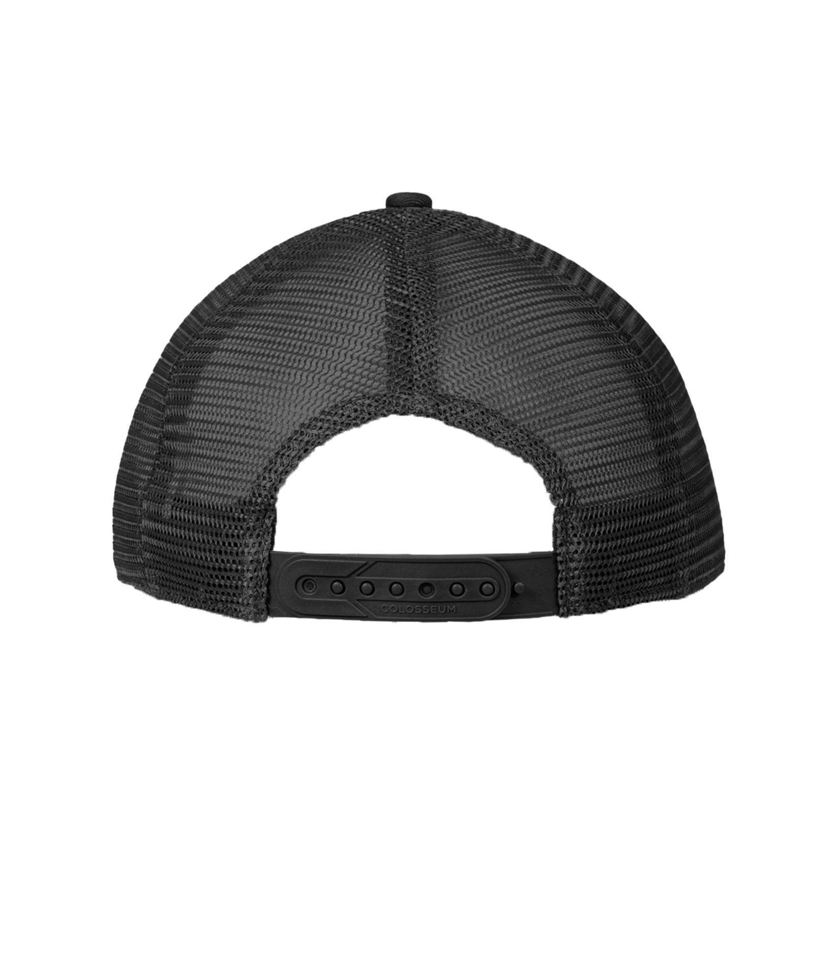 Structured Solid Black Trucker Hat