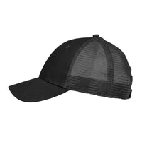 Structured Solid Black Trucker Hat