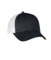 Structured Two Tone Black Trucker Hat