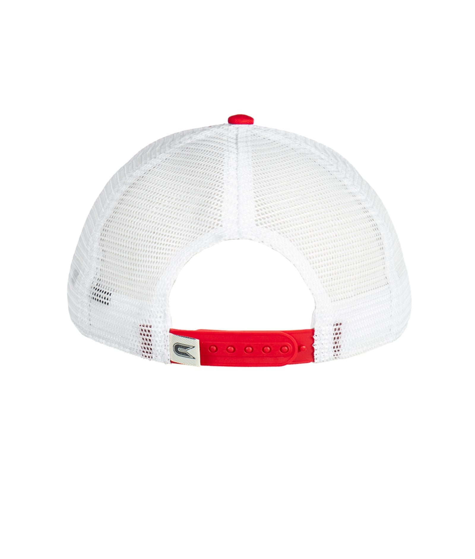 Structured Two Tone Red Trucker Hat