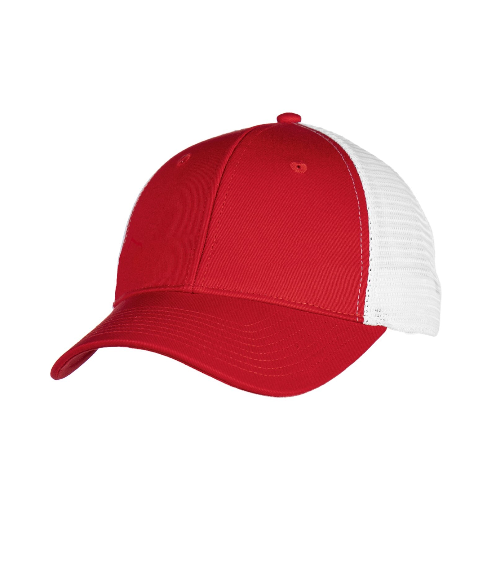 Structured Two Tone Red Trucker Hat