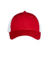 Structured Two Tone Red Trucker Hat