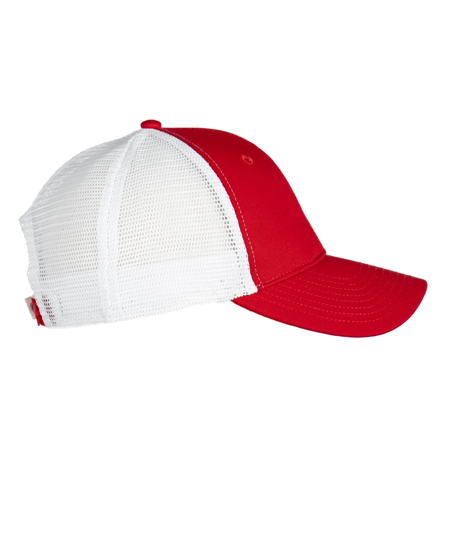 Structured Two Tone Red Trucker Hat