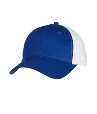 Structured Two Tone Royal Trucker Hat