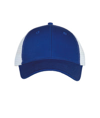 Structured Two Tone Royal Trucker Hat