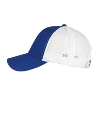 Structured Two Tone Royal Trucker Hat