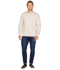 Men's Ash Grey Summit Crewneck Fleece