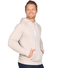 Men's Ash Grey Summit Pullover Fleece Hoodie