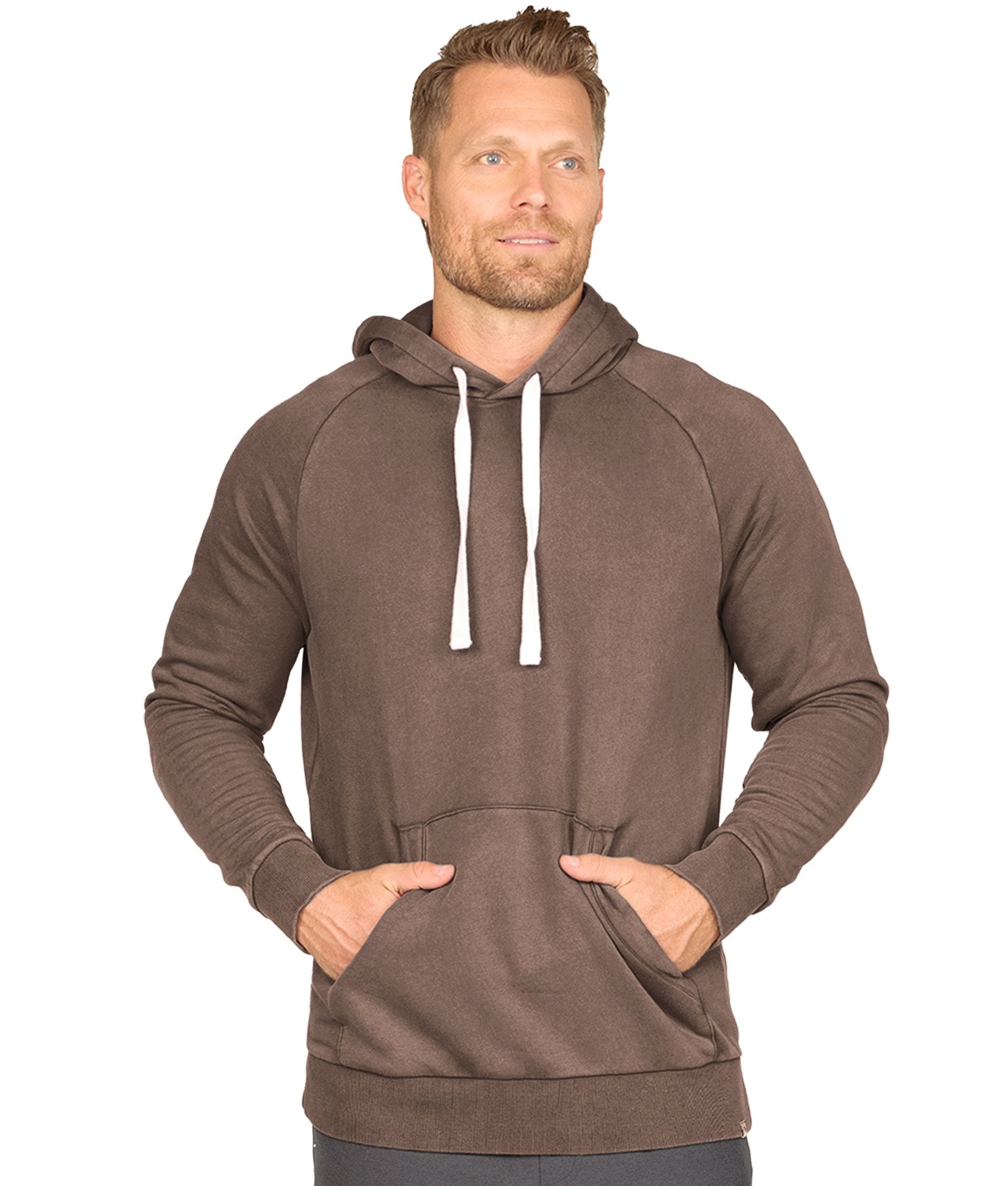 Men's Mocha Summit Pullover Fleece Hoodie