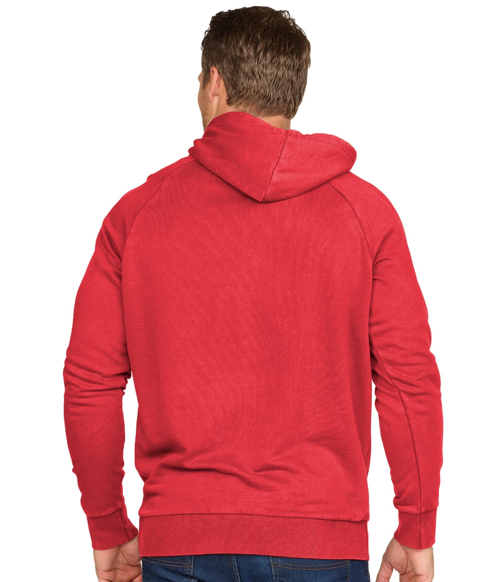 Men's Red Summit Pullover Fleece Hoodie