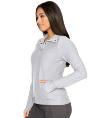 Women's Ash Grey Tatum Quarter Snap