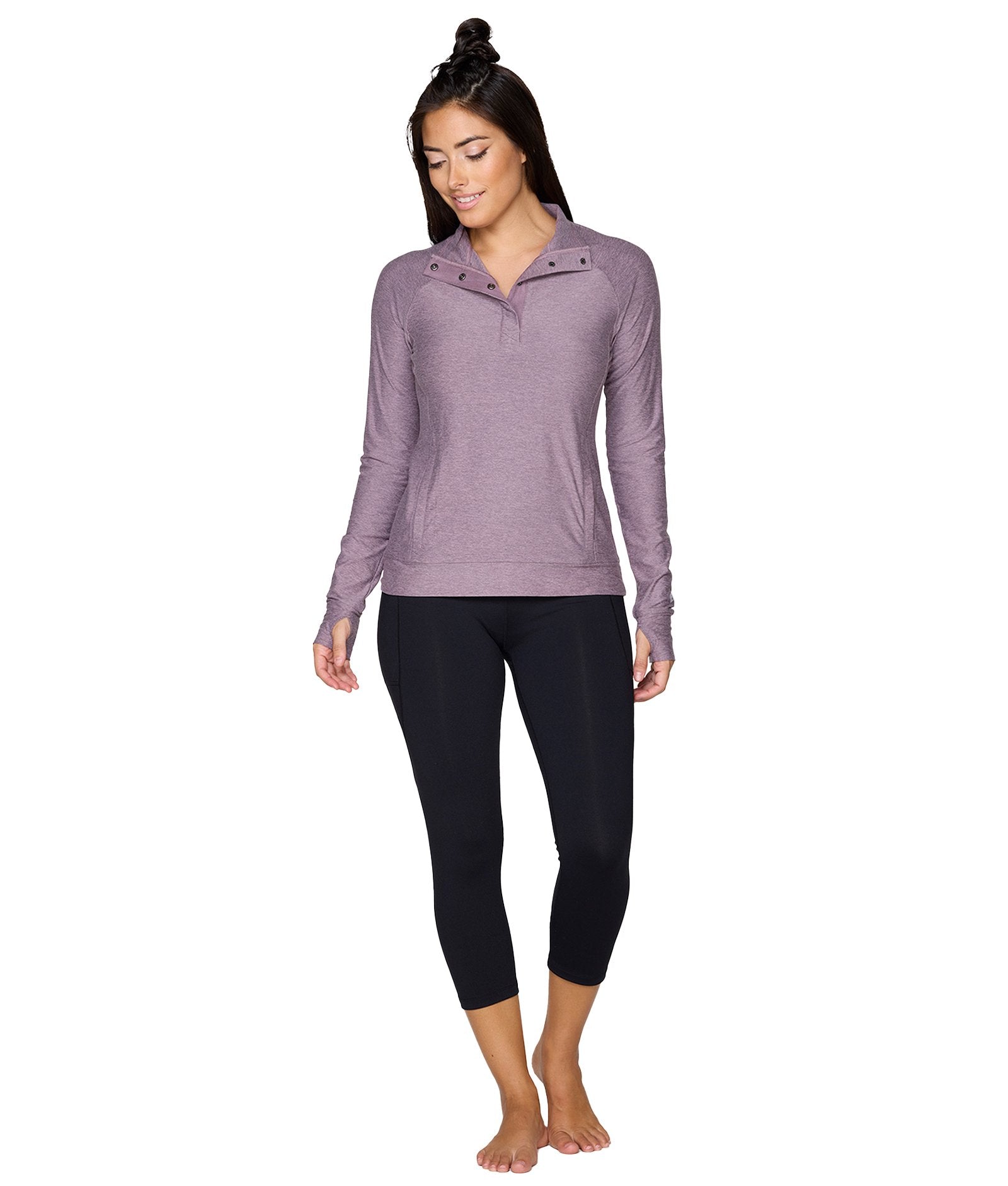 Women's Mauve Tatum Quarter Snap