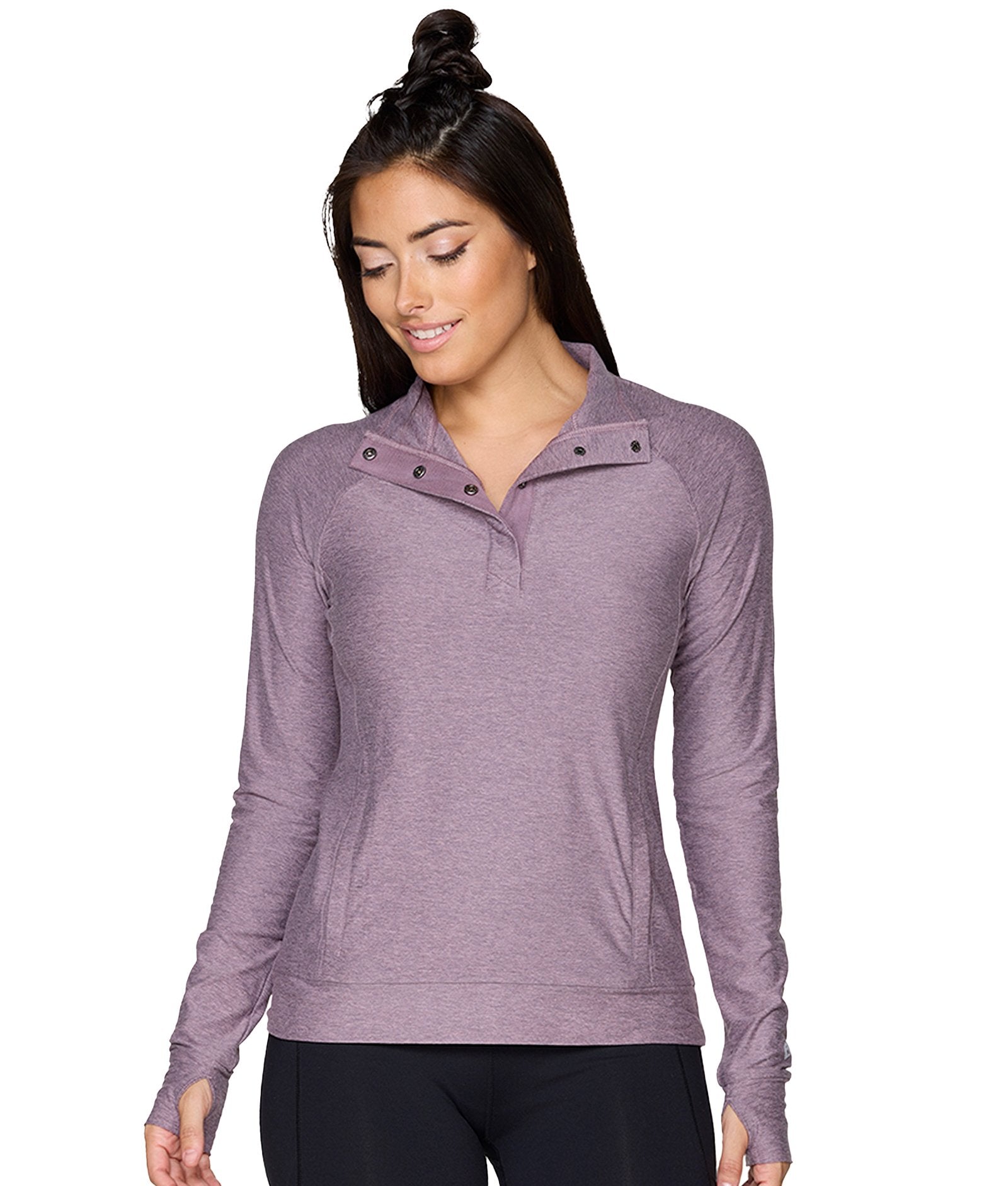 Women's Mauve Tatum Quarter Snap