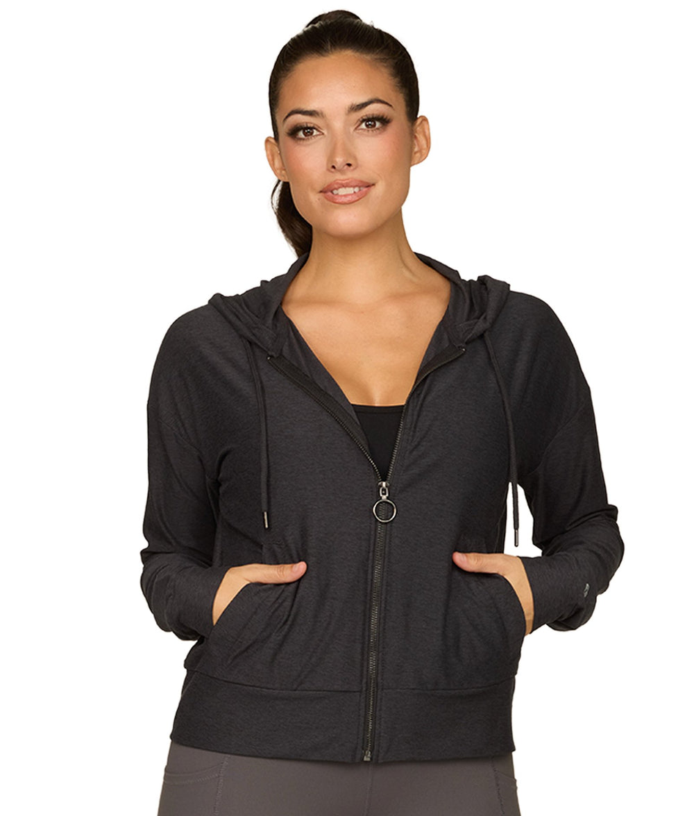 Women's Black Toby Full Zip Hoodie