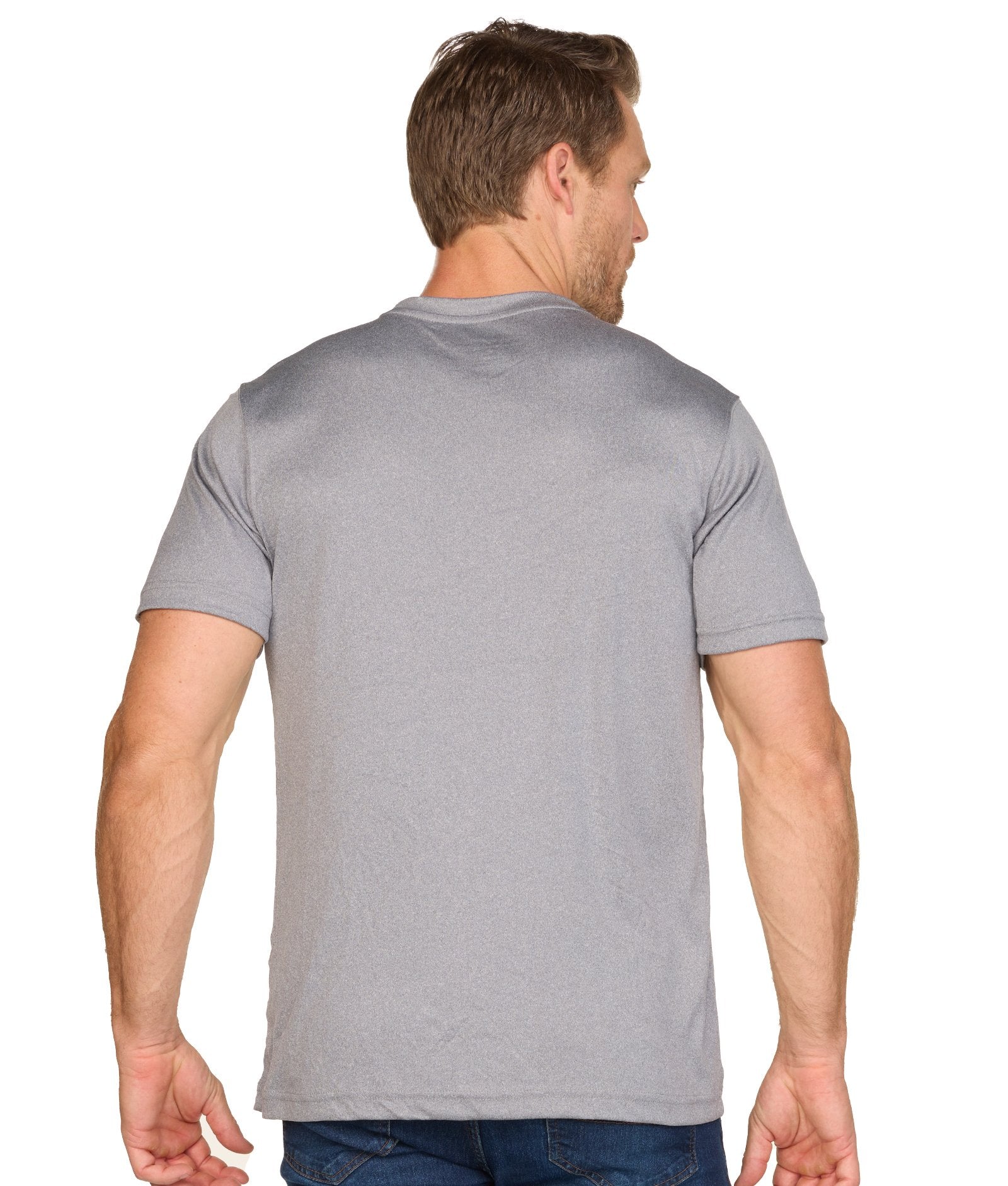 Men's Heather Grey Trail Heather Short Sleeve Tee