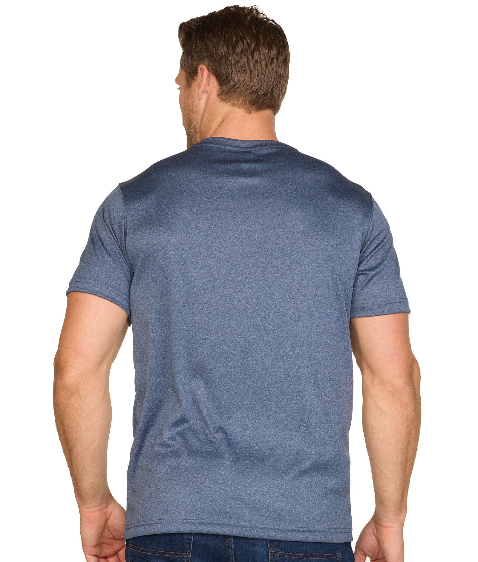 Men's Navy Trail Heather Short Sleeve Tee