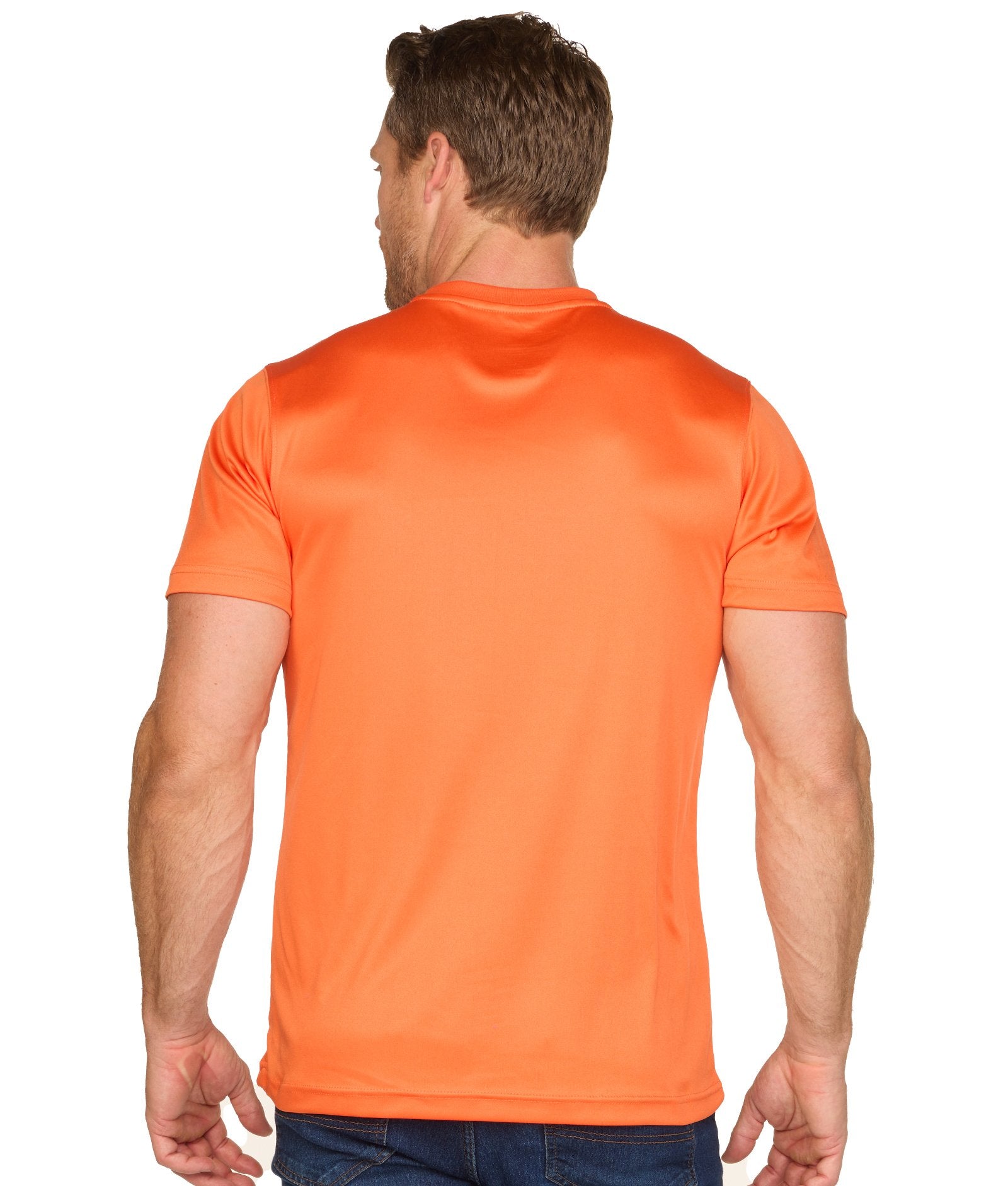 Men's Orange Trail Short Sleeve Tee