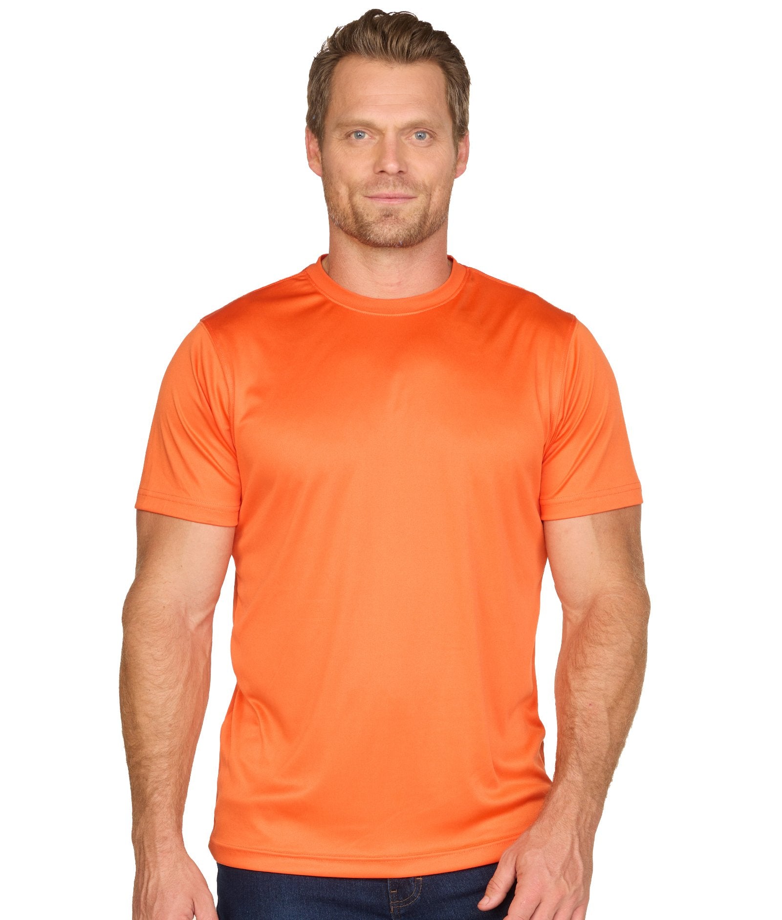 Men's Orange Trail Short Sleeve Tee