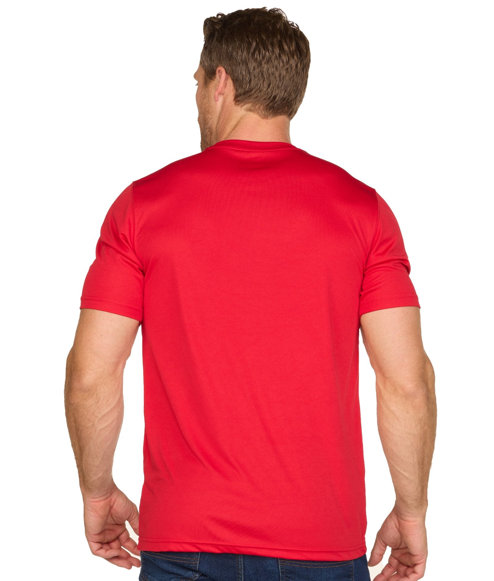 Men's Red Trail Short Sleeve Tee