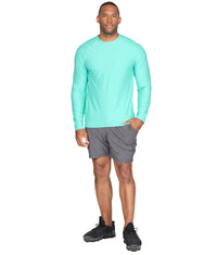 Men's Aqua Tucker Long Sleeve Raglan Tee