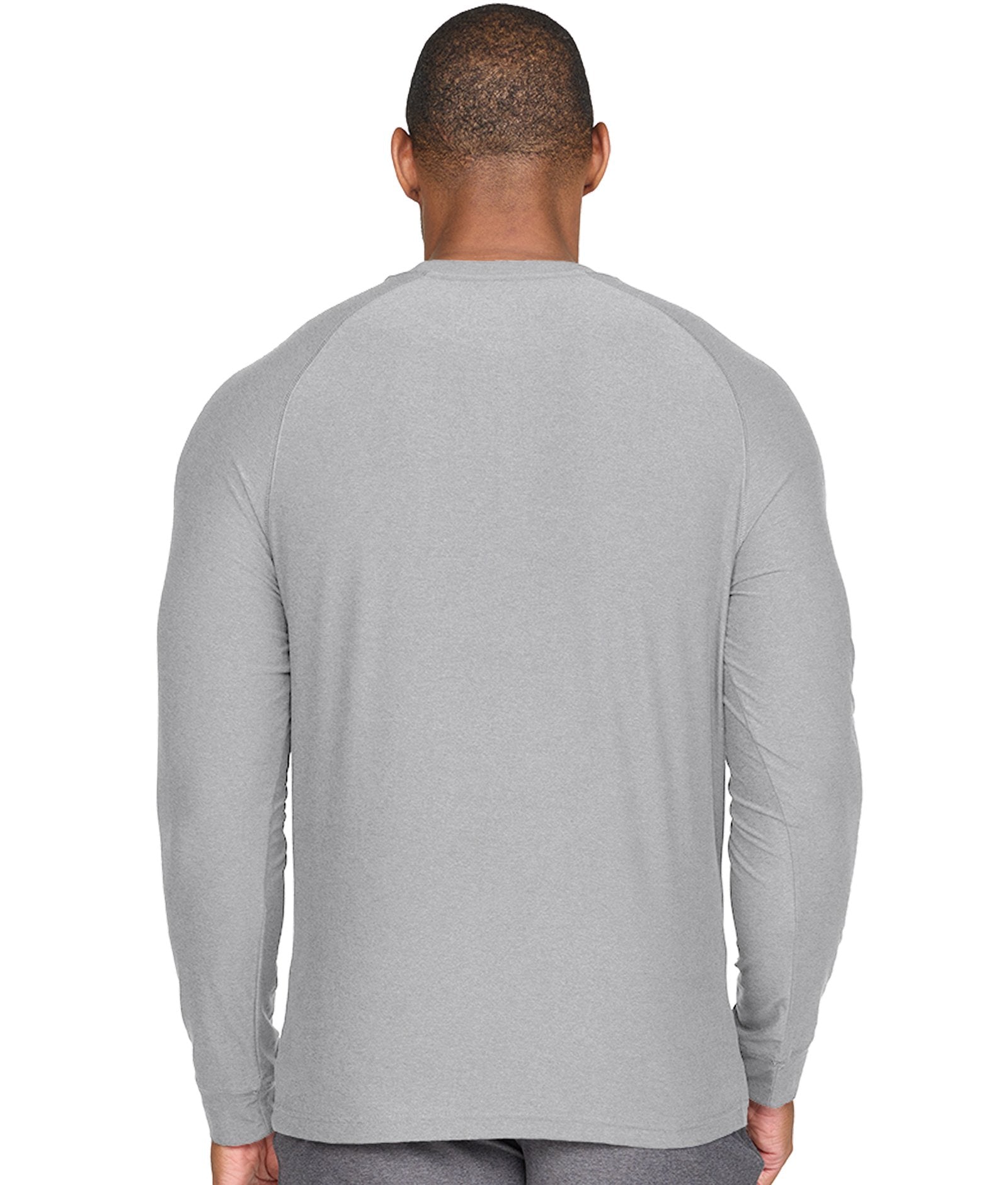 Men's Ash Grey Tucker Long Sleeve Raglan Tee