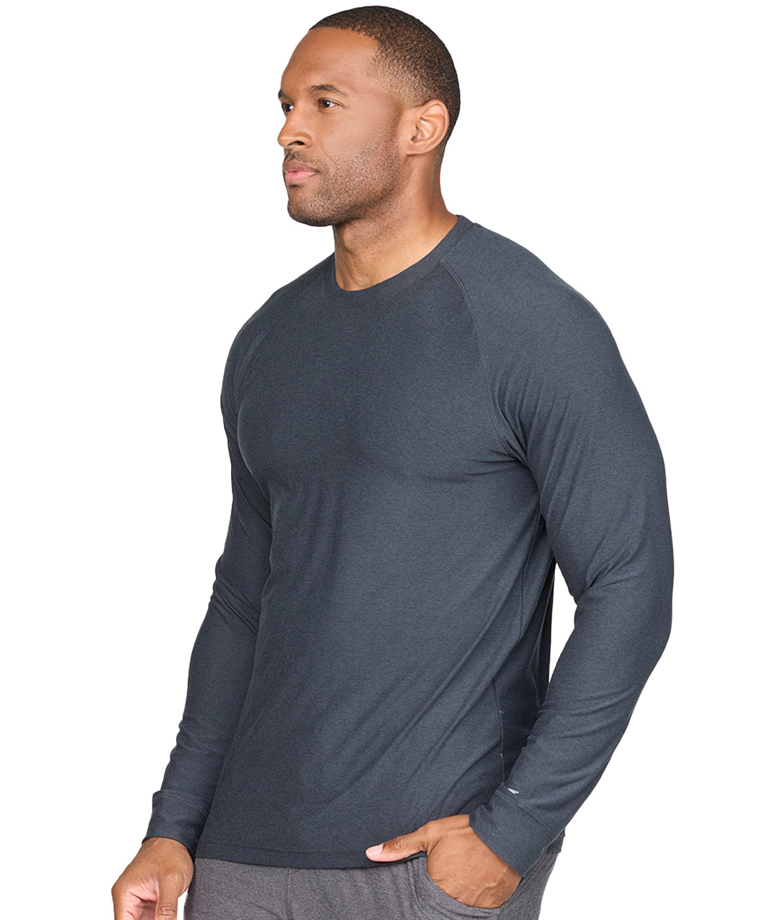 Men's Black Tucker Long Sleeve Raglan Tee