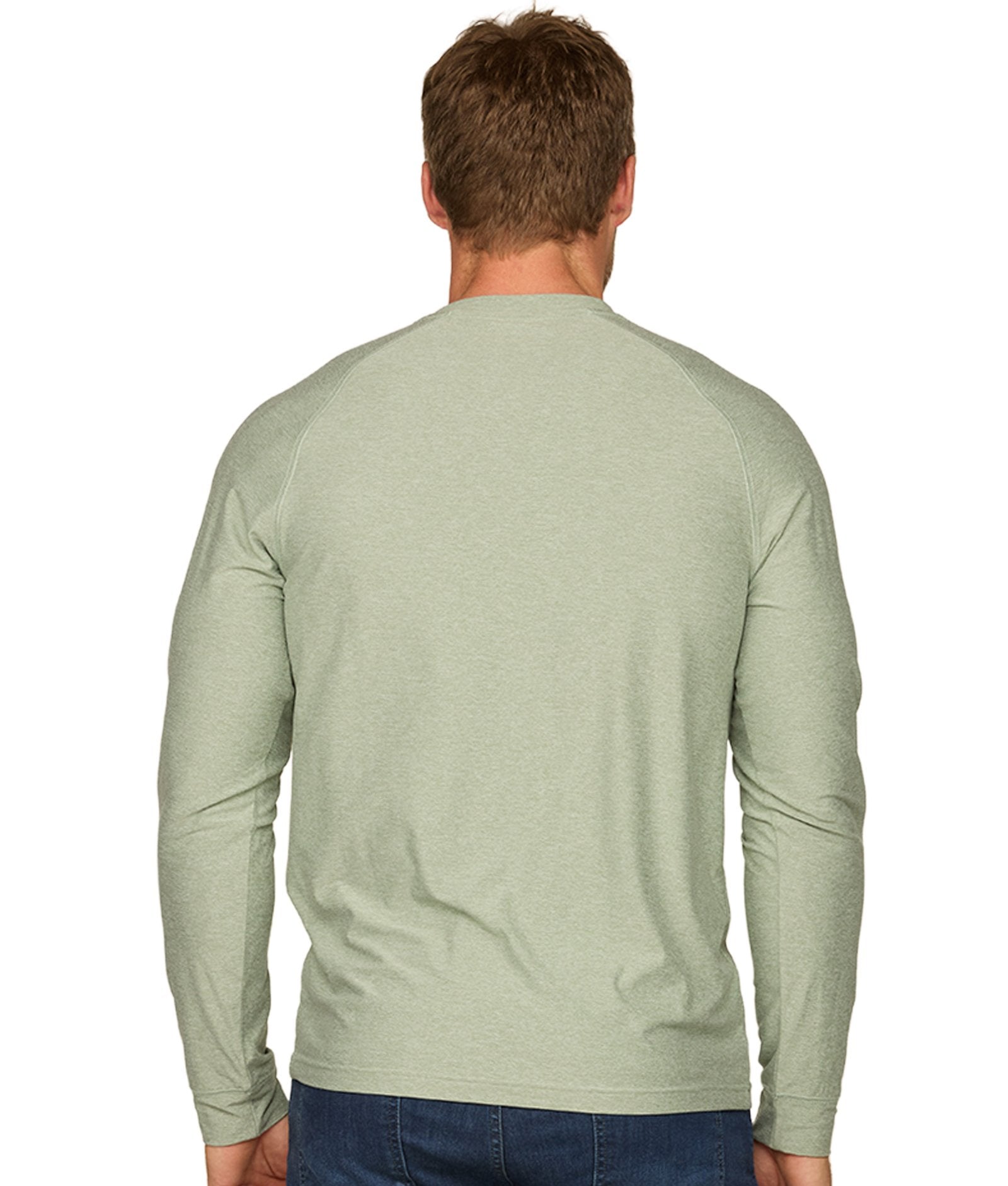 Men's Iceberg Green Tucker Long Sleeve Raglan Tee
