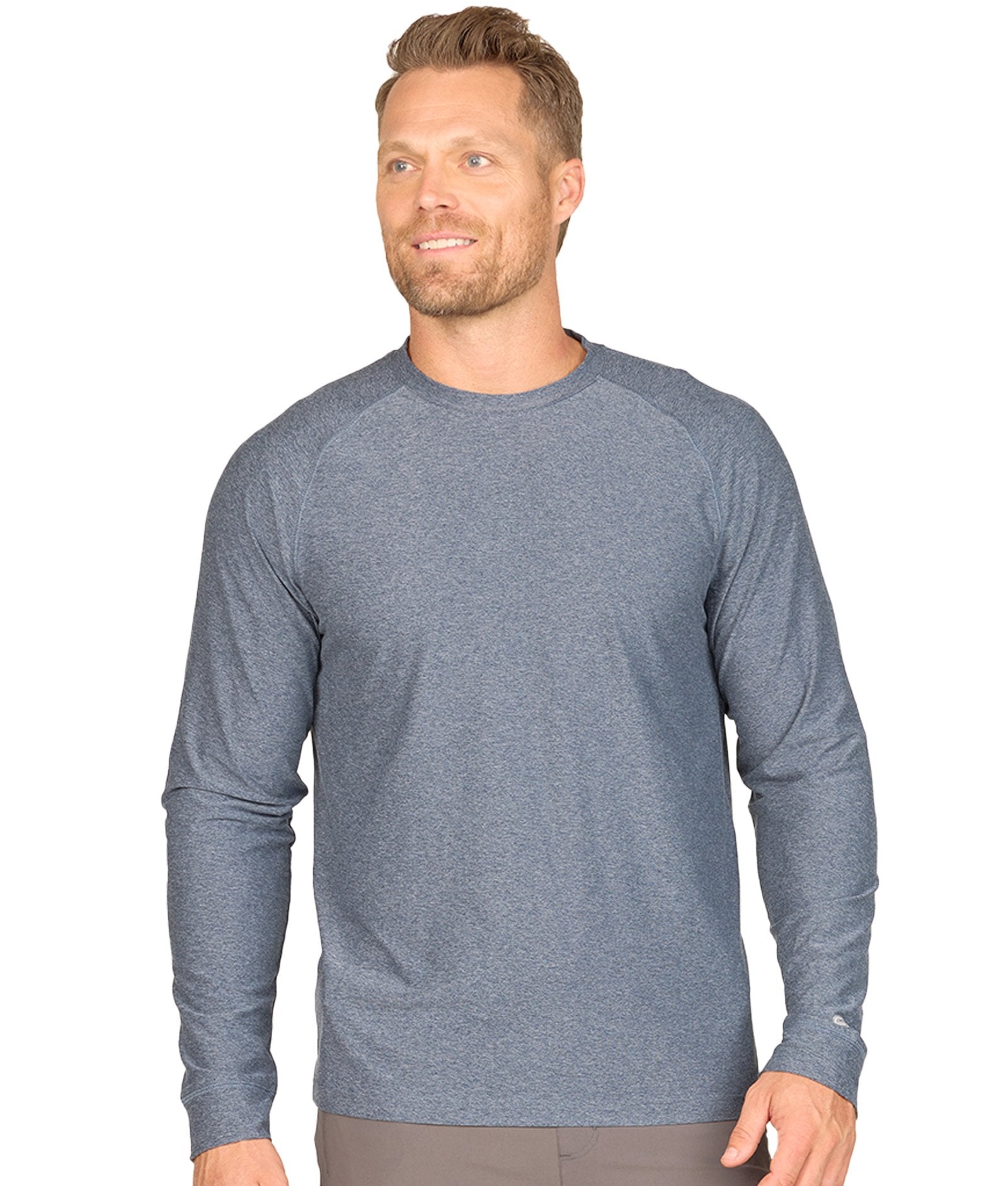 Men's Navy Tucker Long Sleeve Raglan Tee