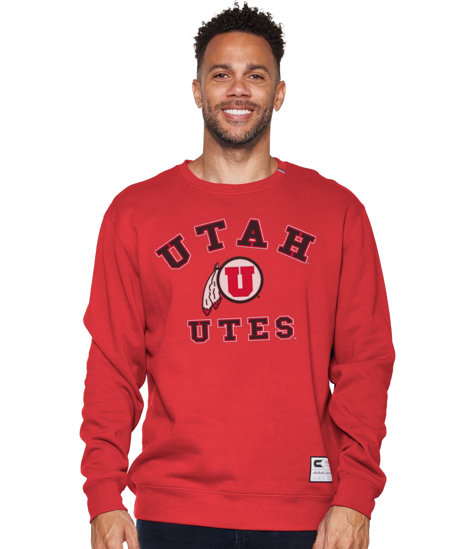 Men's Utah Utes Zion Team Crewneck Fleece