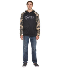 Men's Veil Camo Black Scope Pullover Hoodie