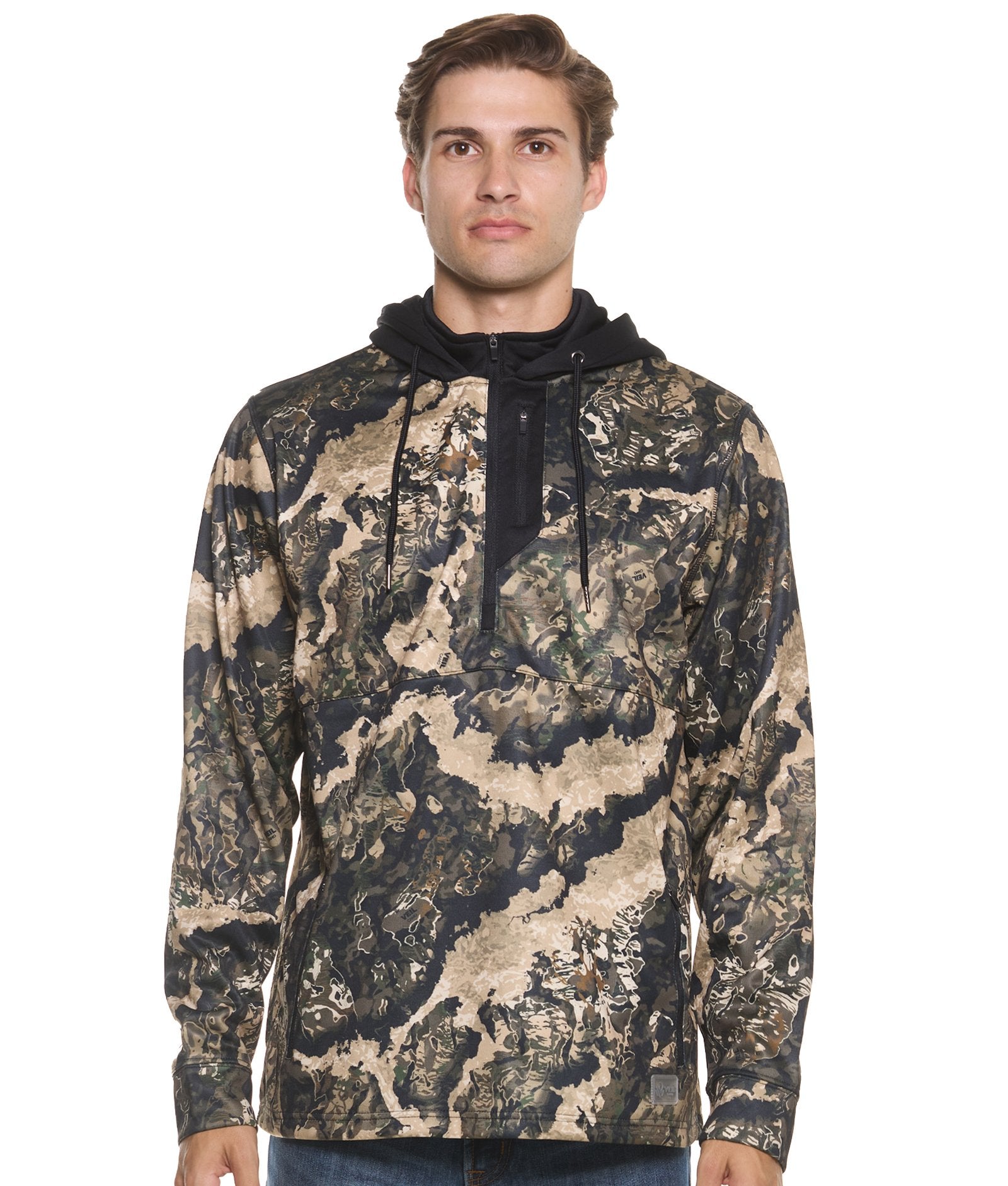 Men's Veil Camo Whitetail Cortex Half Zip Hoodie