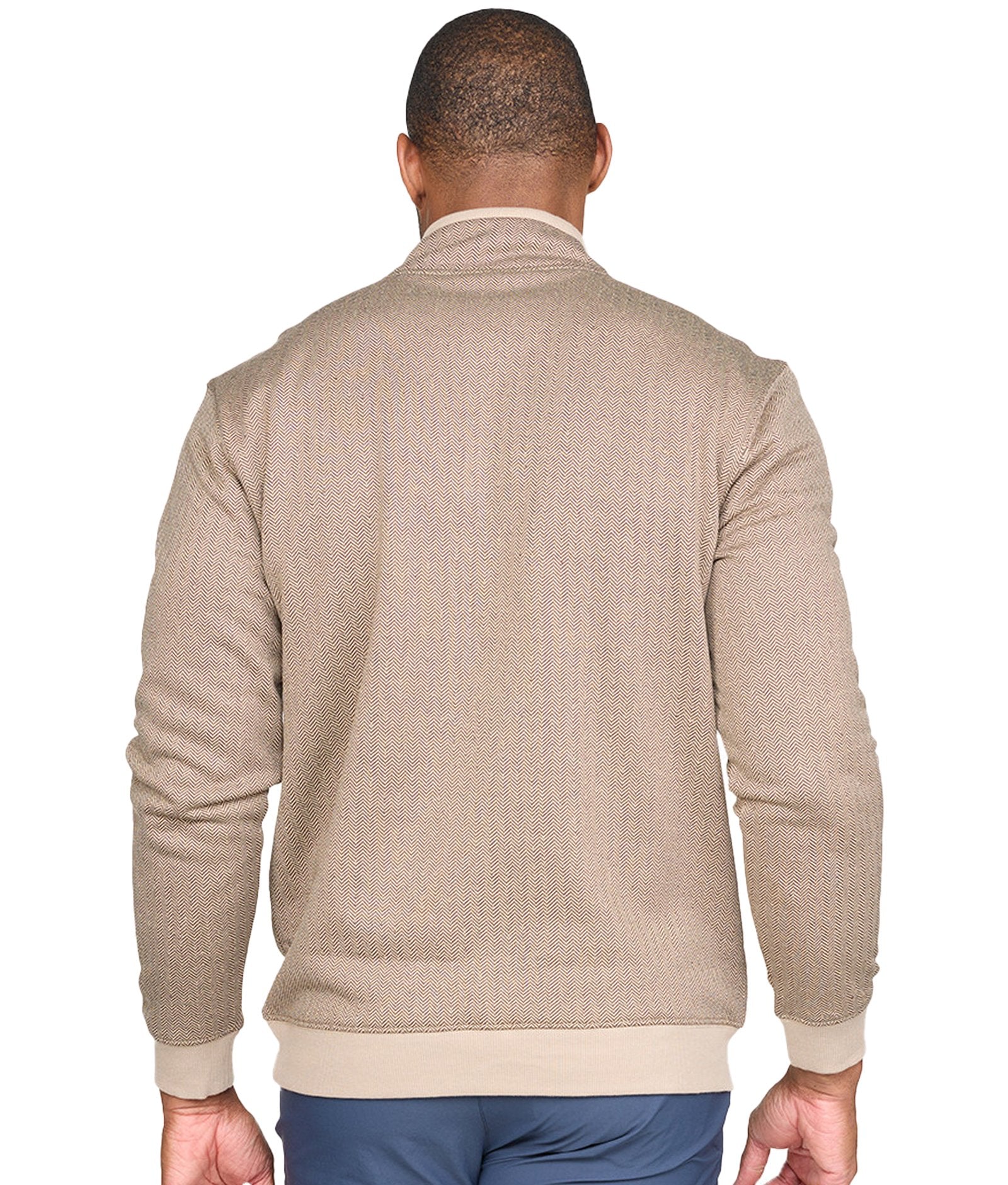 Men's Mocha Wade Half Zip Jacket