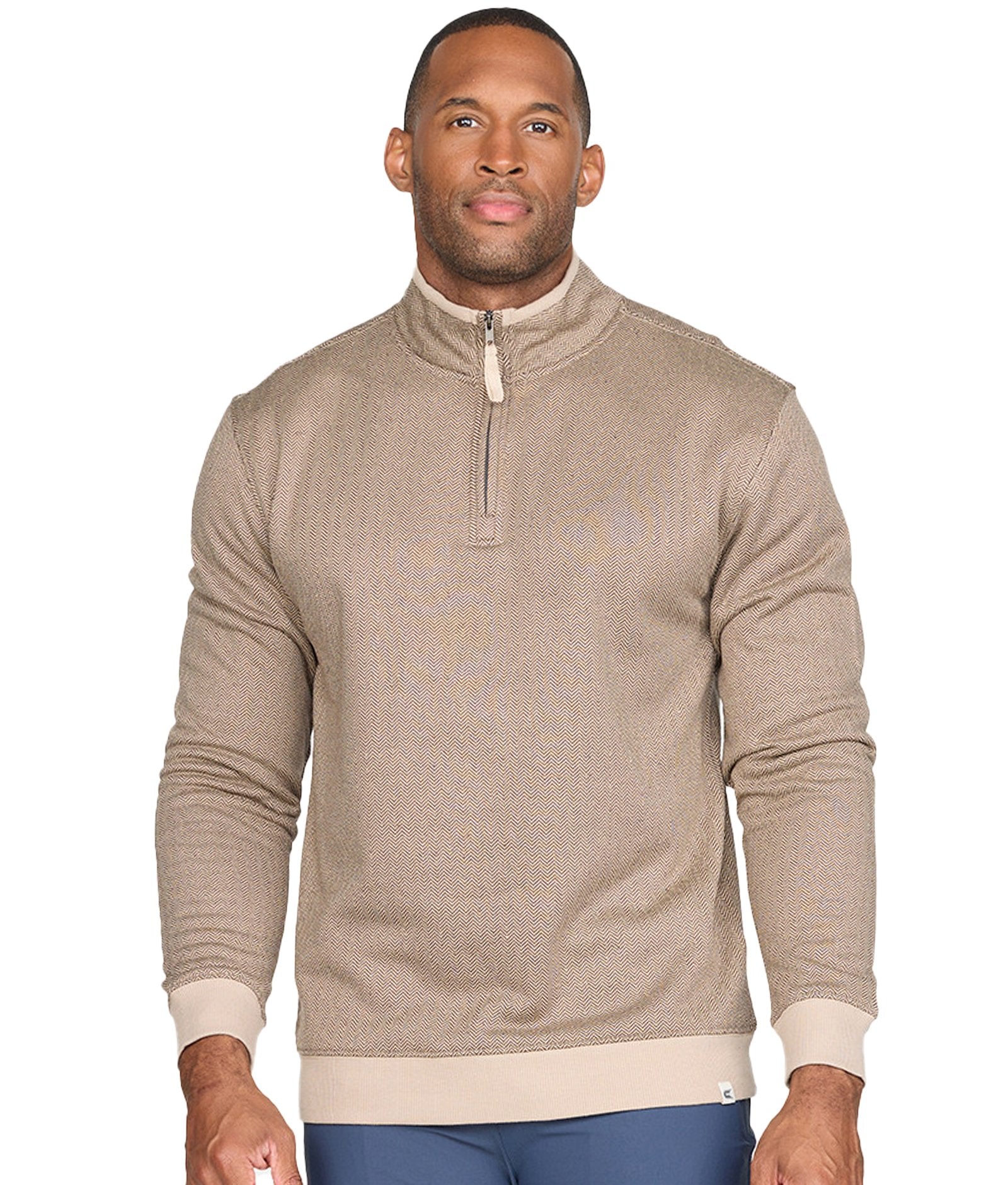 Men's Mocha Wade Half Zip Jacket