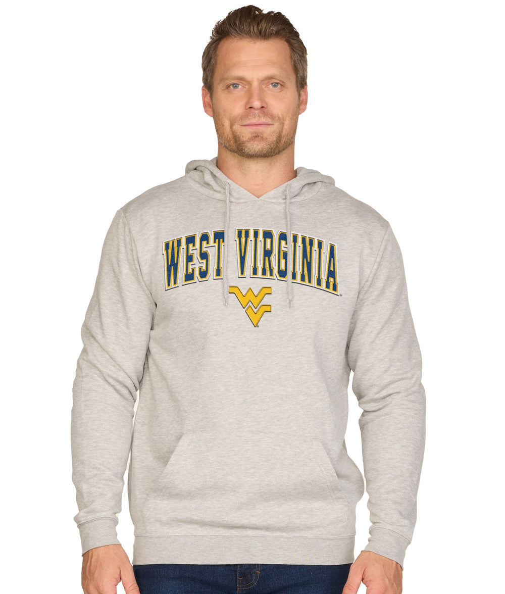 Men's Heather Grey West Virginia Mountaineers Stadium Hoodie