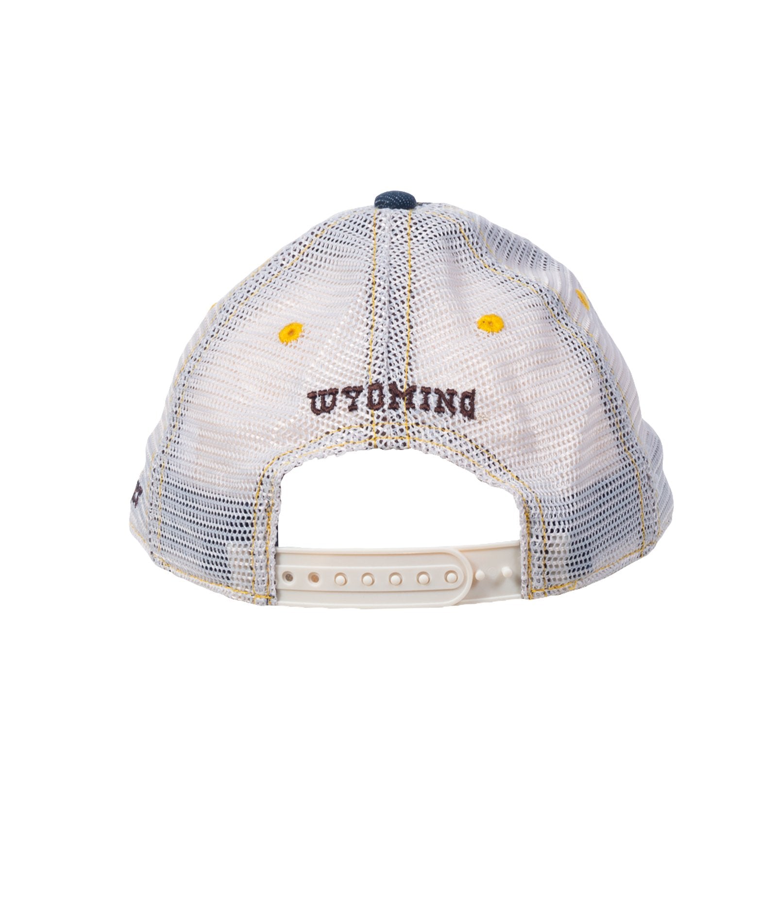 Wyoming Cowboys Wrangler Denim Trucker Adjustable Hat